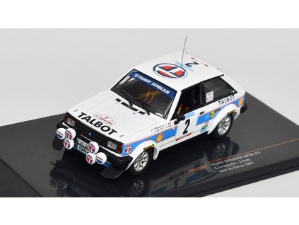 Talbot Sunbeam Lotus #2 Tour de Corse 1981 G.Frequelin/J.Todt 1:43 - IXO Models  Talbot Sunbeam Lotus No.2 Rallye Tour de Corse 1981- kovový model