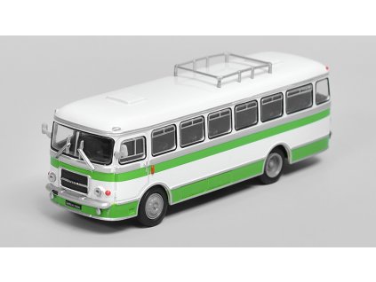 SAN H100A 1:72 - Kultovní autobusy minulé éry časopis s modelem #81  SAN H100B - kovový model