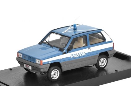 Fiat Panda 45 Dopravní policie 1980 1:43 - Brumm  Fiat Panda 45 Polizia Stradale 1980 - kovový model auta