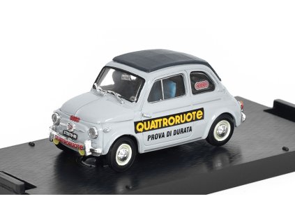 Fiat 500 Nuova 1958 Prova di Durata Quattroroute  1:43 - Brumm  Fiat 500 Nuova 1958 - kovový model auta