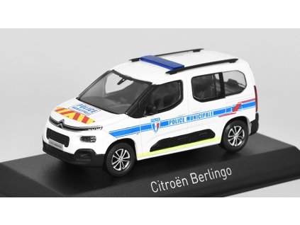 Citroen Berlingo Police Municipale 2020 1:43 - NOREV  Citroen Berlingo Police Municipale 2020 - kovový model auta