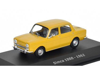 Simca 1000 1962 1:43 - Hachette časopis s modelem  Simca 1000 1962 - kovový model auta
