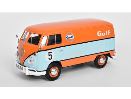 Volkswagen T1 Type 2 Delivery Van #5 1961 Gulf 1:24 - MOTORMAX  VW T1 Type 2 Delivery Van No.5 - kovový model auta