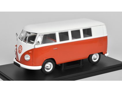 Volkswagen T1 Minibus 1965 1:24 - Altaya časopis s modelem  VW T1 Minibus 1965- kovový model auta