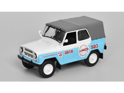 UAZ-469b Elbrus 1:43 - UAZ ve službě #2 časopis s modelem  UAZ 469b Elbrus - kovový model auta