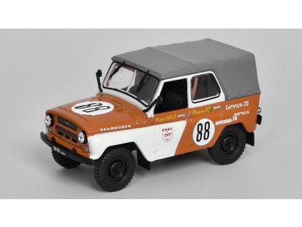 UAZ-469b Elbrus 1:43 - UAZ ve službě #2 časopis s modelem  UAZ 469b Elbrus - kovový model auta