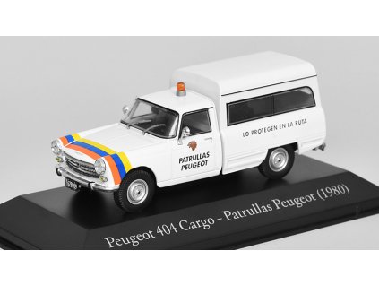 Peugeot 404 Cargo Patrullas 1980 1:43 - časopis s modelem  Peugeot 404 Cargo - Patrullas 1980 - kovový model auta