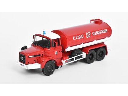 Renault GBH 6x6 Autocisterna 1984 Hasiči - 1:43 časopis s modelem  Autocisterna Renault GBH 1984 - kovový model auta