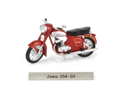 Jawa 354-04 1:24 Atlas časopis s modelem  JAWA-354-04 - kovový model motorky
