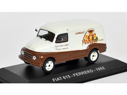 Fiat 615 Ferrero 1952 1:43 - časopis s modelem  Fiat-615 Ferrero 1952 - kovový model auta