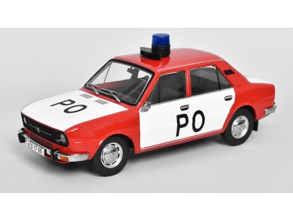 Škoda 105L 1976 Požární Ochrana 1:18 - TRIPLE9  Škoda 105 L 1976 PO - kovový model auta