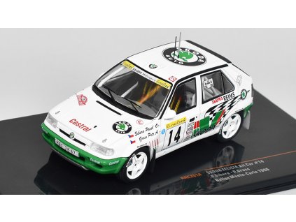 Škoda Felicia Kit Car #14 Rally Monte Carlo 1996 Sibera/Gross 1:43 - IXO Models  Škoda Felicia Kit Car No.14 Rally Monte Carlo 1996 - kovový model