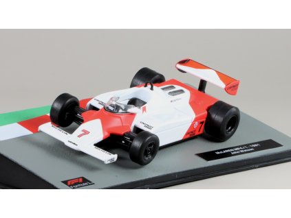 McLaren MP4/1 John Watson #7 1981 1:43 - časopis s modelem  McLaren MP4/1 - kovový model