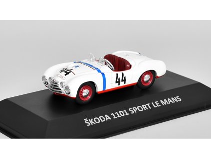 Škoda 1101 Sport Le Mans 1:43 Kaleidoskop slavných vozů časopis s modelem #37  Škoda 1101 Sport Le Mans 1950 - kovový model auta