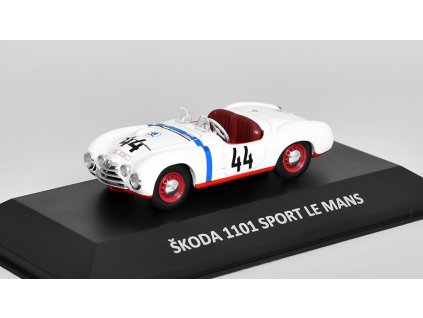 Škoda 1101 Sport Le Mans 1:43 - Kaleidoskop slavných vozů časopis s modelem #37  Škoda 1101 Sport Le Mans 1950 - kovový model auta