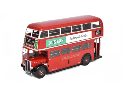 AEC Regent III RT RHD Dunlop 1:43 - IXO Models  AEC Regent III RT autobus - kovový model  autobusu