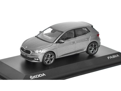 Škoda Fabia IV šedá Graphite 1:43  Škoda Fabia A07 - kovový model