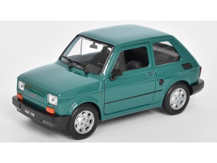 Fiat 126 zelená 1:21 - Welly  Fiat-126 Welly - kovový model auta