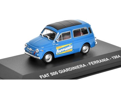 Fiat 500 Giardiniera Ferrania 1964 - 1:43 - časopis s modelem  Fiat 500 Giardiniera Ferrania 1964 - kovový model auta