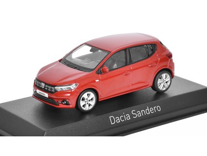 Dacia Sandero 2021 červená 1:43 - NOREV  Dacia Sandero 2021 - kovový model auta