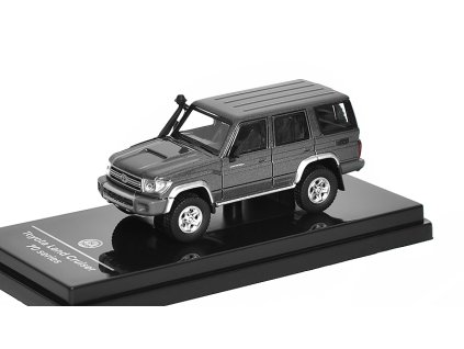 Toyota Land Cruiser 76 2014 tmavě šedá 1:64 - PARAGON Models  Toyota Land Cruiser - kovový model