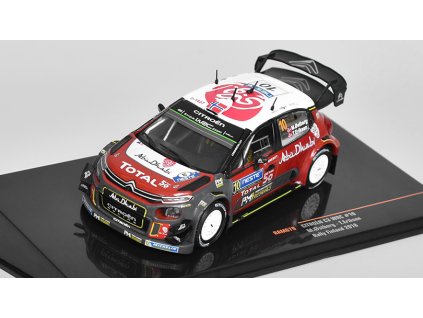 Citroen C3 WRC #10 Rally Finland 2018 Ostberg/Eriksen 1:43 - IXO Models  Citroen C3 WRC No.10 Rallye Finsko 2018 - kovový model