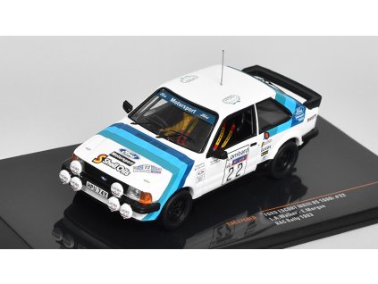 Ford Escort MKIII RS 1600i RHD #22 Rallye WM RAC Rally 1:43 - IXO Models  Ford Escort MK3 RS 1600i RHD No.22 Rallye WM RAC Rally - kovový model