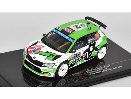 Škoda Fabia Rally2 EVO #20 Monte-Carlo 2022 Mikkelsen/Torstein 1:43 - IXO Models  Škoda Fabia - kovový model auta