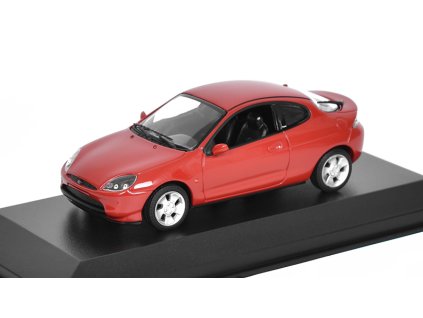 Ford Puma 1998 červená 1:43 - MAXICHAMPS  Ford Puma 1998 - kovový model auta