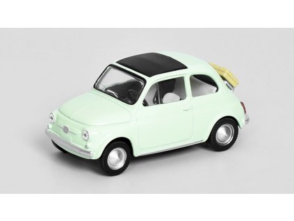 Fiat 500F 1965 sv. zelená 1:43 - Norev  Fiat 500 F 1965 - kovový model auta