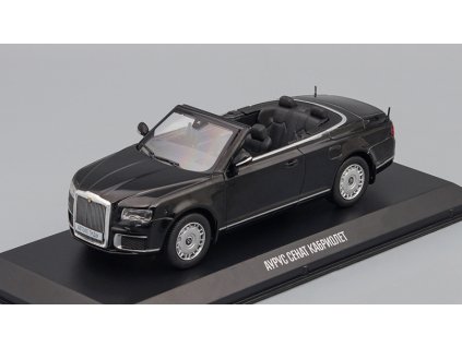 AURUS Senat Cabriolet 1:43 Autolegendy Rusko - DeAgostini časopis s modelem #14  AURUS Senat Cabriolet - kovový model auta