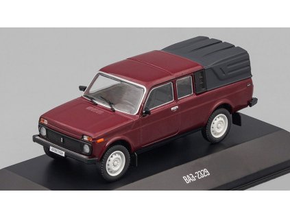 VAZ-2329 1:43 Autolegendy Rusko - DeAgostini časopis s modelem #15  VAZ 2329 NIVA LADA 2121 - kovový model auta