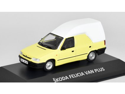 Škoda Felicia Van Plus 1:43 - Kaleidoskop slavných vozů časopis s modelem #42  Škoda Felicia Van Plus 1999 - DeAgostini - kovový model auta