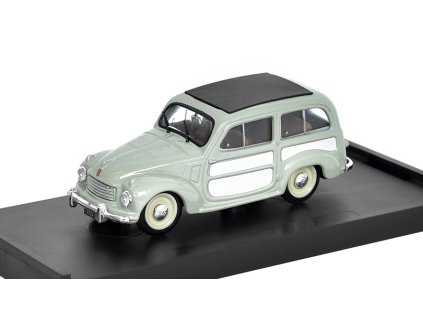 Fiat 500C Belvedere 1951 Closed roof  1:43 - Brumm  Fiat 500 C Belvedere 1951 - kovový model auta