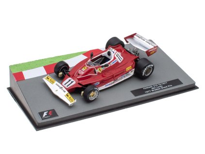 Ferrari 312 T2 1977 Niki Lauda 1:43 - Formula 1 Cars časopis s modelem  Ferrari 312 T2 1977 Brazilian Grand Prix Niki Lauda - kovový model auta