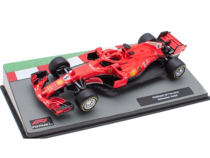 Ferrari SF71H 2018 Sebastian Vettel 1:43 - Formula 1 Cars časopis s modelem  Ferrari SF71H 2018 Sebastian Vettel - kovový model auta