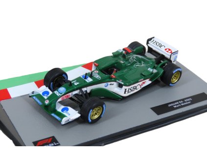 Jaguar R4 F1 #14 2003 Mark Webber 1:43 - Formula 1 Cars časopis s modelem  Jaguar R-4 F1 2003 - kovový model auta
