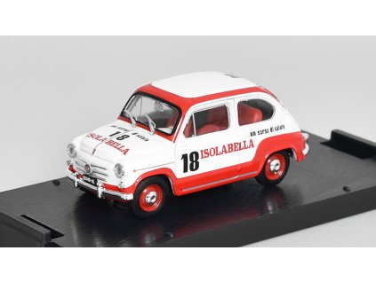 Fiat 600D 1960 18 Isolabella 1:43 - Brumm  Fiat 600 D 1960 Amaro 18 Isolabella - kovový model auta