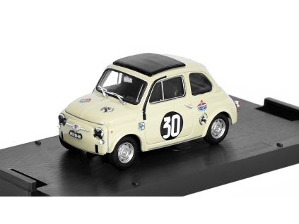 Fiat 500 TV Giannini #30 Monza 1966 M.Zanetti 1:43 - Brumm  Fiat 500-TV Giannini No.30 Monza 1966 M.Zanetti - kovový model auta