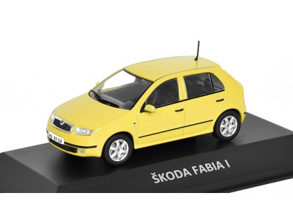 Škoda Fabia I 1999 1:43 - Kaleidoskop slavných vozů časopis s modelem #44  Škoda Fabia I 1999 - DeAgostini - kovový model auta