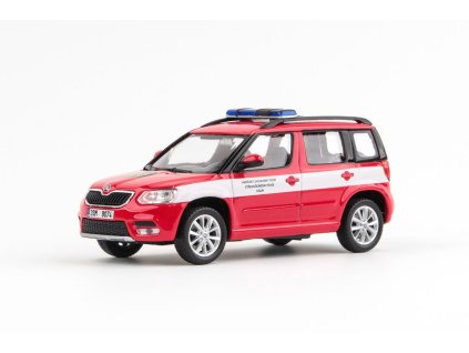 Škoda Yeti FL 2013 HZS Středočeského Kraje Kolín 1:43 - Abrex  Škoda Yeti HZS Středočeského Kraje Kolín - kovový model auta