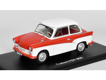 Trabant P50 1959 1:24 - časopis Nezapomenutelné auta #27 s modelem  Trabant P 50 1959 - kovový model auta