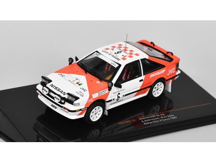 Nissan 200 SX #6 Saux Rallye Cote d'lvoire 1987 Ambrosino/Le 1:43 - IXO Models  Nissan 200SX No.6 Ambrosino/Le Saux Rallye Cote d'lvoire 1987 - kovový model auta