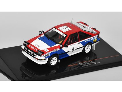 Nissan 200 SX #9 Kirkland/Nixon Rallye Cote d'lvoire 1987 1:43 - IXO Models  Nissan 200SX No.9 Kirkland/Nixon Rallye Cote d'lvoire 1987 - kovový model auta