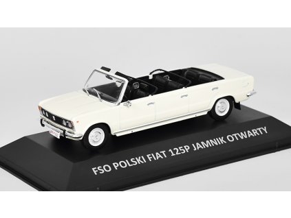 FSO Polski Fiat 125P Jamnik 1:43 - DeAgostini Legendy FSO časopis s modelem #21  FSO Polski Fiat 125 P Jamnik Otwarty - kovový model auta