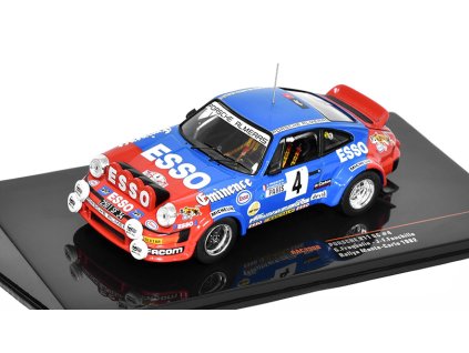 Porsche 911 SC #4 Rallye Monte-Carlo 1982 Frequelin/Fauchille 1:43 - IXO Models  Porsche 911 SC No.4 Rallye Monte Carlo 1982 - kovový model auta