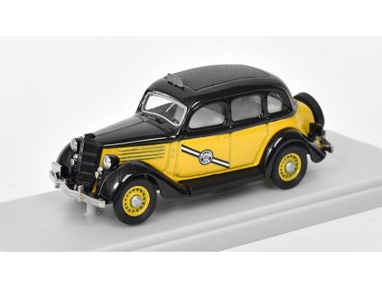 Ford Touring Sedan 1935 Yellow Cab 1:43 - REXTOYS Model ze sbírky  Ford Touring Sedan Yellow Cab 1935 - kovový model auta