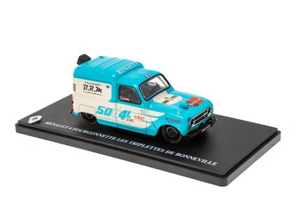 Renault 4 Fourgonnette Les Triplettes 2011 1:43 - Hachette časopis s modelem  Renault 4 Fourgonnette Les Triplettes de Bonneville 2011 - kovový model