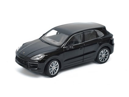Porsche Cayenne Turbo černá 1:24 - Welly  Porsche Cayenne Turbo - kovový model