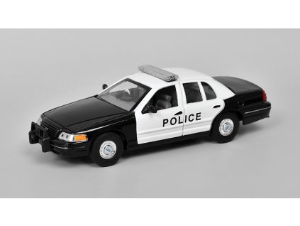 Ford Crown Victoria Police 1999 1:24 - Welly  Ford Crown Victoria Policie USA - kovový model auta